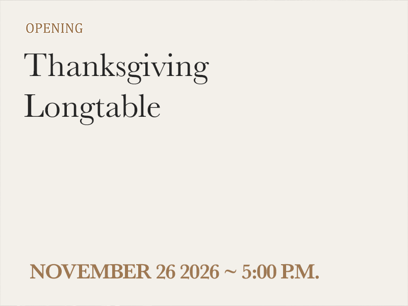 La Fábrica Subin - Thanksgiving Longtable